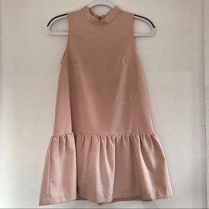 Anthropologie Light Pink Mini Dress